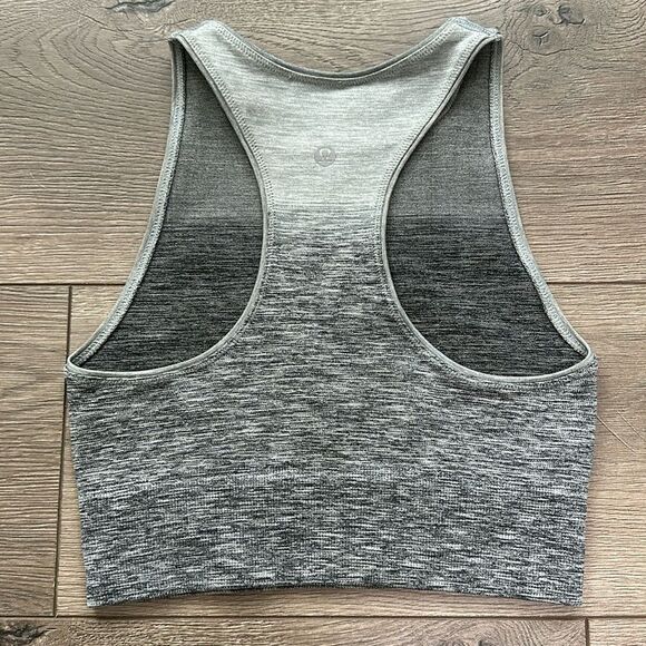 Lululemon Balance & Resist Seamless Crop Tank Grey Ombré Size 4 - Picture 2 of 6